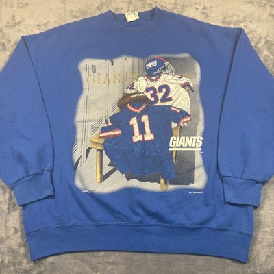 Vintage 1994 New York Giants Sweatshirt Mens XL Blue Nutmeg Football NFL Graphic
