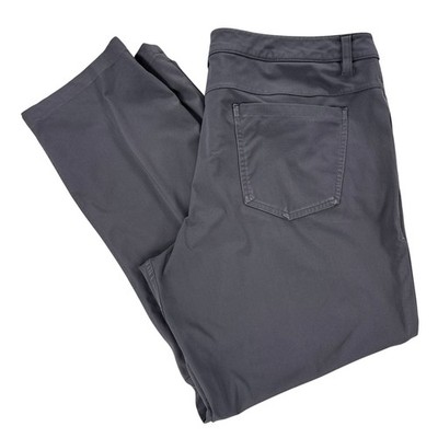Lululemon Mens ABC Classic Fit Pants Size 38x30 Obsidian Gray Warpstreme