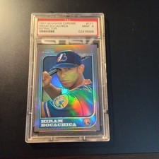 1997 Bowman Chrome  Hiram Bocachica  Refractor  Psa 9 Montreal Expos Pop5