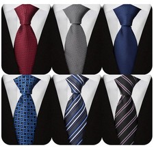 Extra Long Ties for Men Big and Tall Neckties Woven Jacquard Classic Neck Tie...