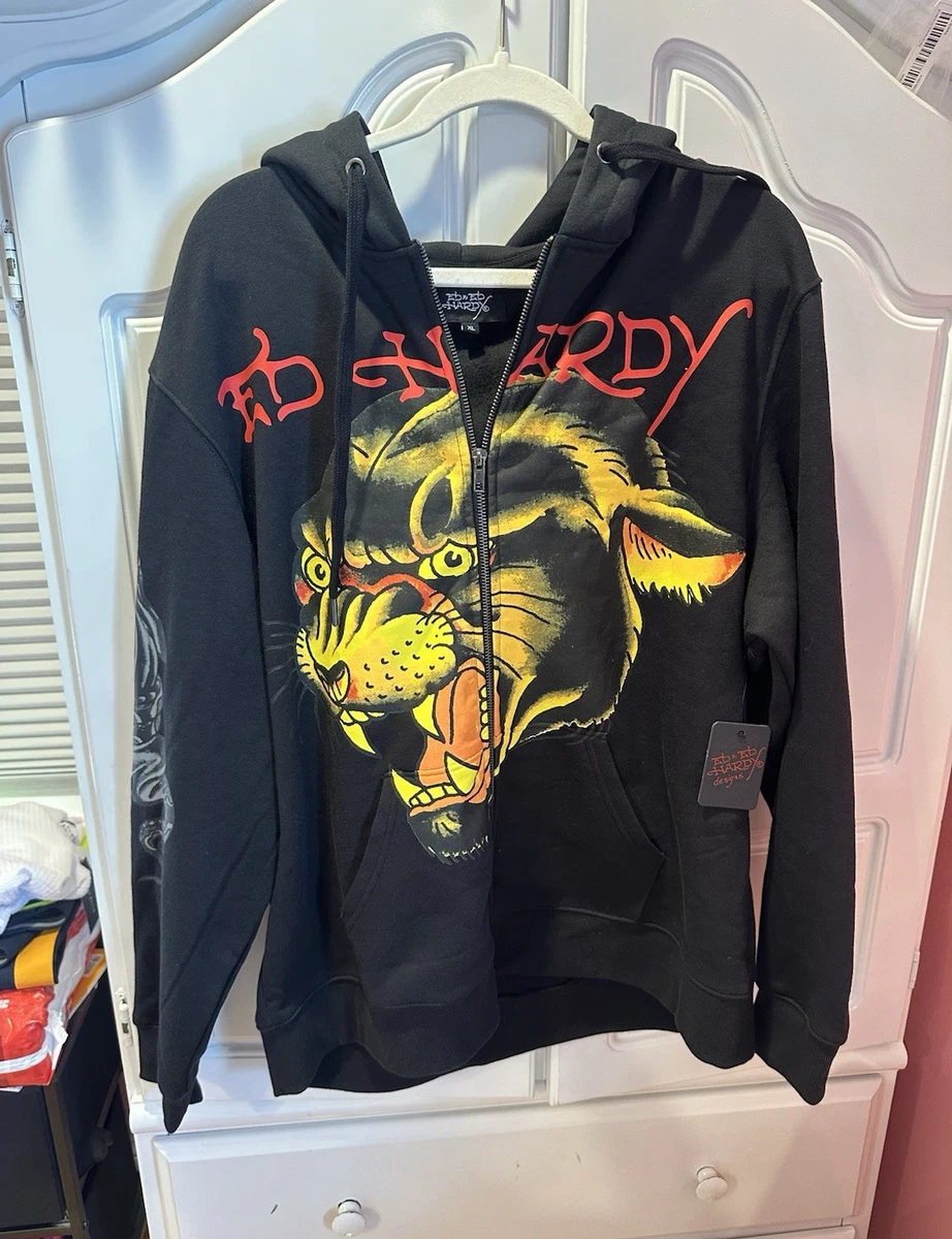 Ed Hardy Cotton Full Zip Hoodies & Sweatshirts for Men for Sale