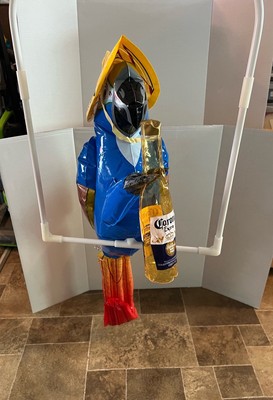 CORONA BEER PARROT BIRD ON PERCH BLOW UP INFLATABLE GAME ROOM TIKI BAR NEW