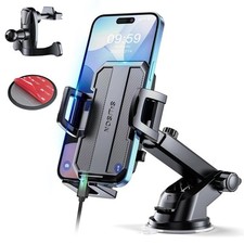 Upgraded 3-in-1 Car Phone Holder Mount Powerful Suction Phone Mount for Car...