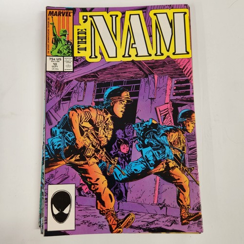 Nam 1, 3-7, 9-11, 29, 37, 38, 49, 62-64 lotto di 16 fumetti Marvel ottime condizioni 1986 - Foto 10 di 19