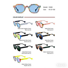 Geometric Matte Sunglasses Acetate Frame UV400 Protection Retro Shades B12