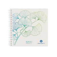 Herlitz Spiralblock 14,8X14,8Cm 100 Blatt Punktiert Greenline Ginkgo | 50033522