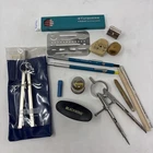 Vintage Eagle Berol Turquoise 10 England Pencil Clutch C-thru Drafting Lot