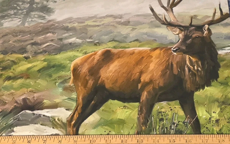 David Textiles - STAG Digital Quilting And Crafting Fabric Panel With Deers - Image 3 of 3