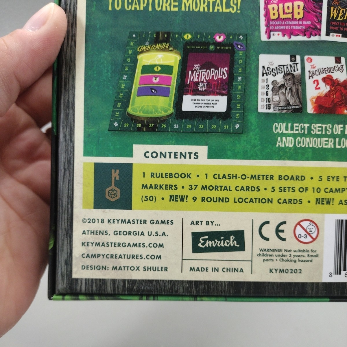 Campy Creatures Ghoulish Game of Deduction Bluffing Board Game MISSING 1 CARD