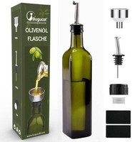 Bugucat 500ML Glas Essig ÖLflasche Spender Tropffrei Kochen Salat