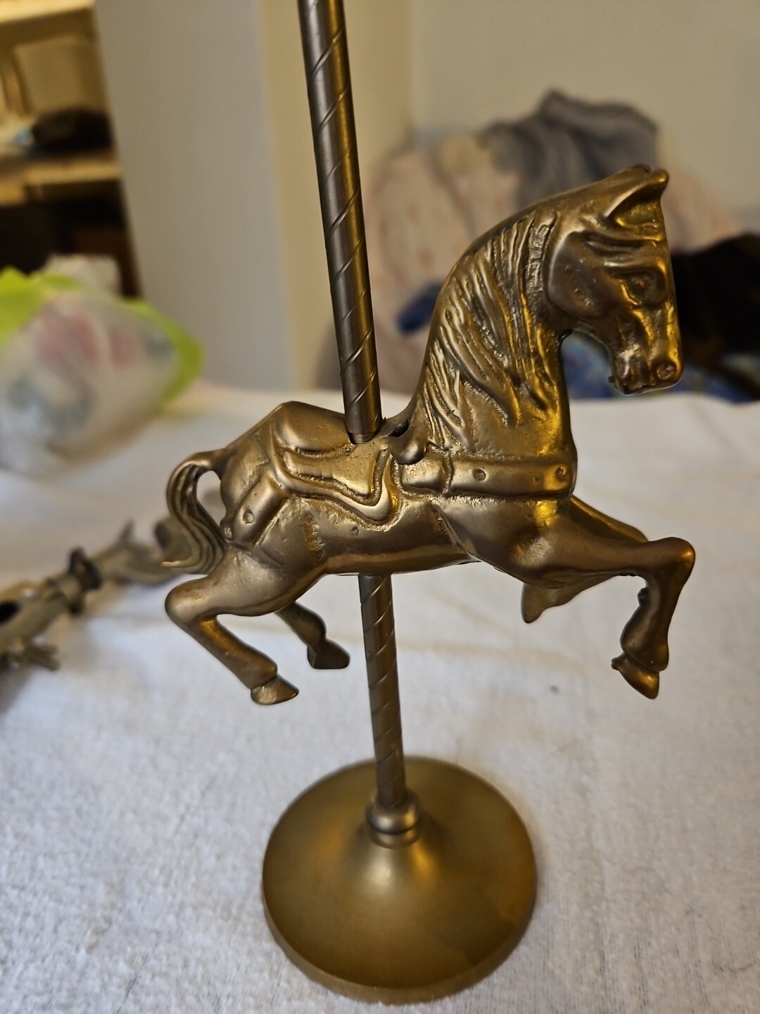Vintage Carousel Horse Solid Brass 8 Inchs