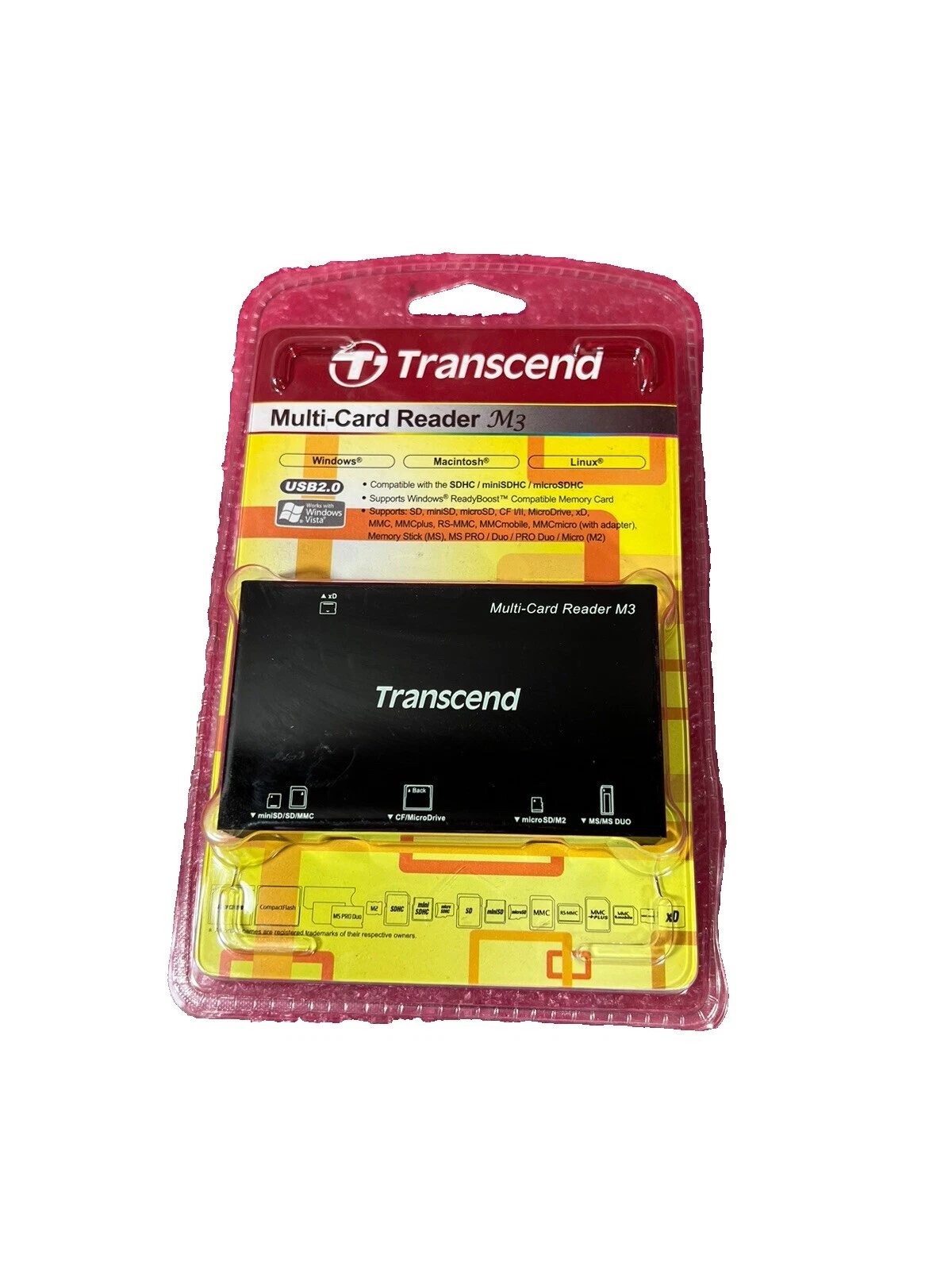 Lectores de tarjetas de memoria de computadora Transcend MicroSD y adaptadores
