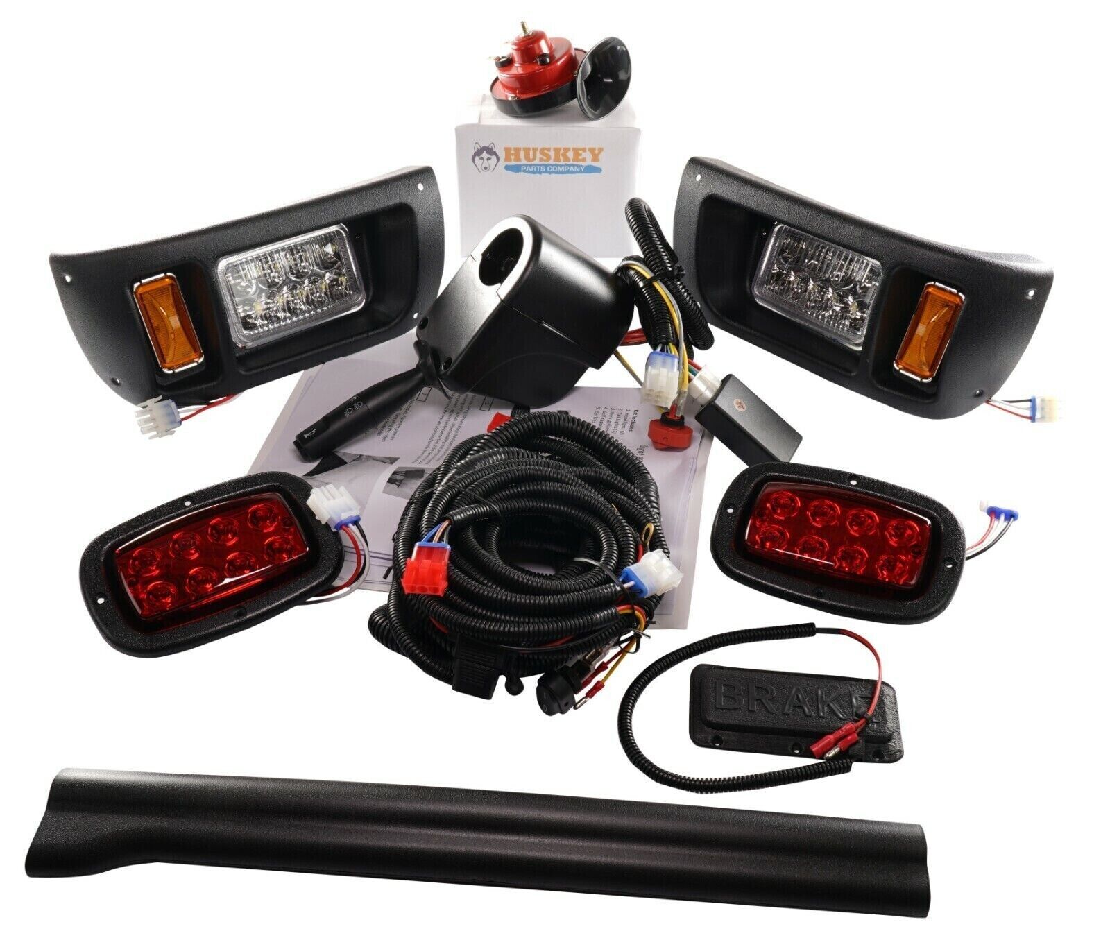 Club Car DS 93+ LED Deluxe Light Kit Turn Signals Brake Light Horn Street  Legal