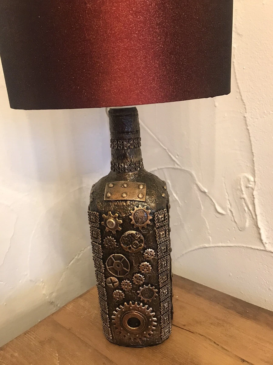 Steampunk cheap bottle lamp