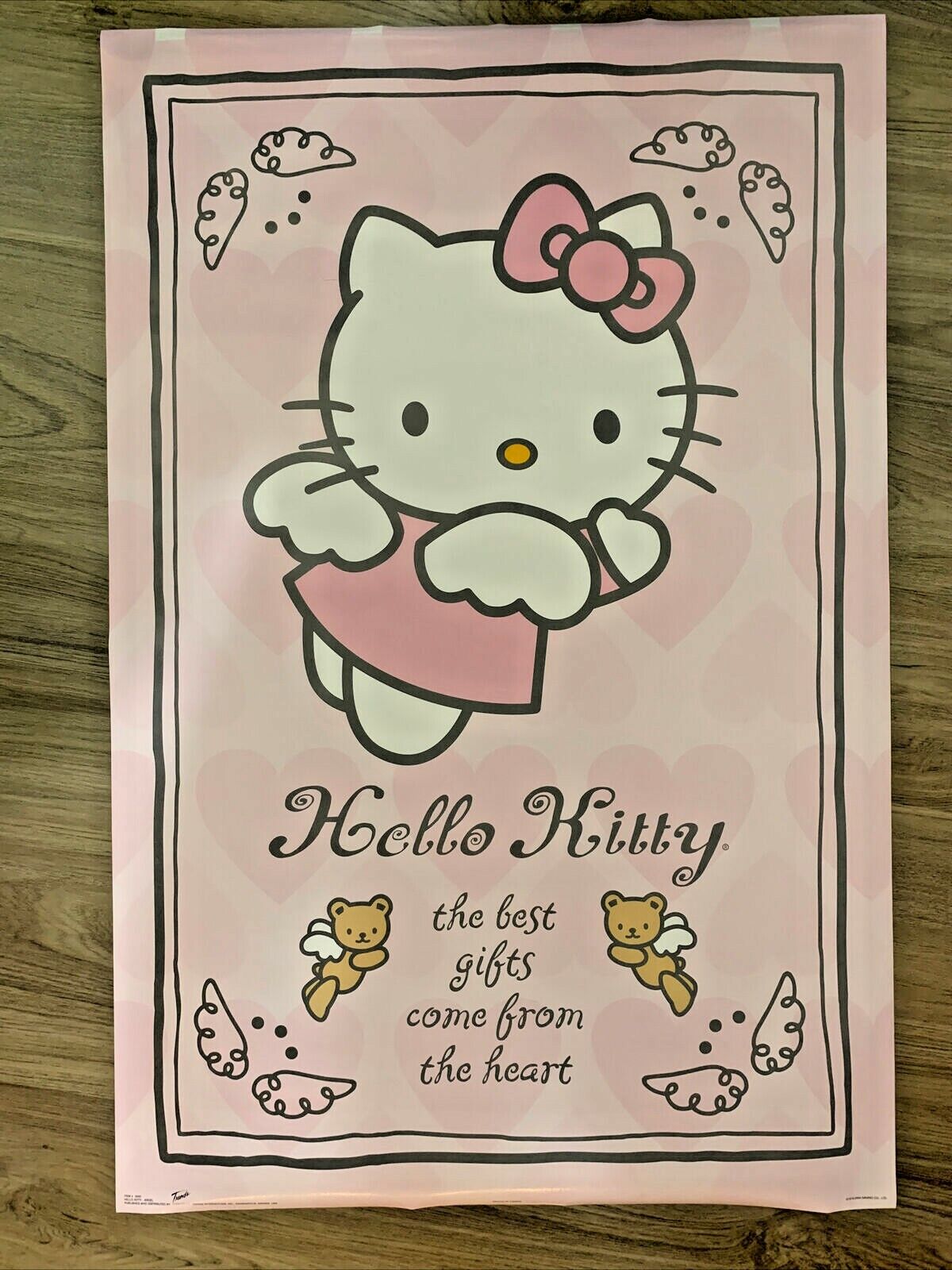 Vintage 2004 Sanrio Hello Kitty Angel Poster Original 22.375x34'' Inch RARE  NEW