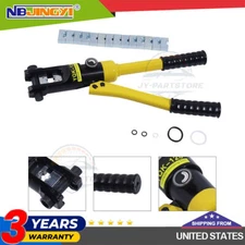 16 Ton 8 Dies Hydraulic Wire Crimper Crimping Tool Battery Cable Lug Terminal
