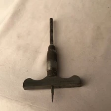 L.S. STARRETT MICROMETER DEPTH GAUGE No. 446A ? May 4 1897 April 21 1908 Vtg