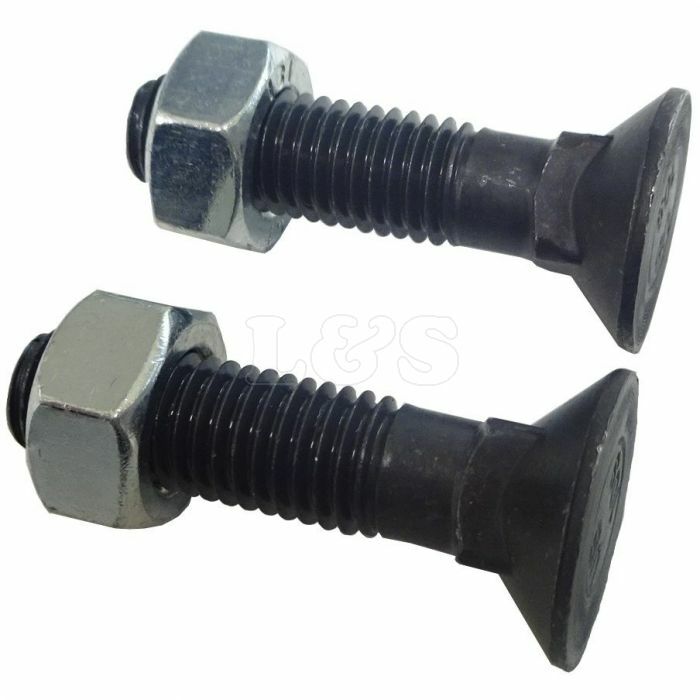 M12 x 50mm Plough Bolt Kit (2 Bolts/Nuts)