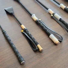 Horse Riding Crop Whip PU Leather Straight Whip Women Flogger for Equestrian Hot