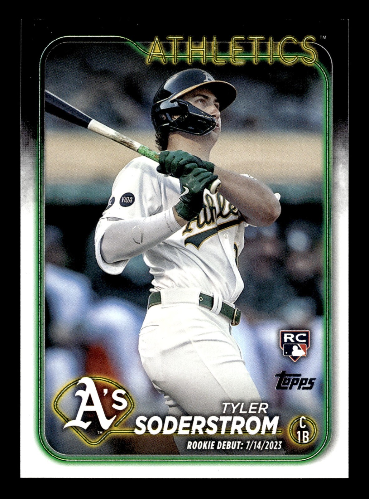 Tyler Soderstrom 2024 Topps Update Series Baseball Rookie Debut #US116 A's RC