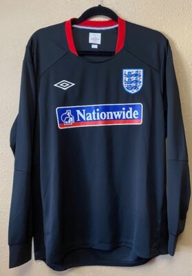 Umbro England Long-Sleeved Jersey Soccer - Black - Men's XL