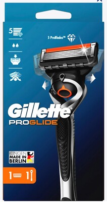 GILLETTE PROGLIDE FLEXBALL RASIERER + KLINGE, NEU UND OVP