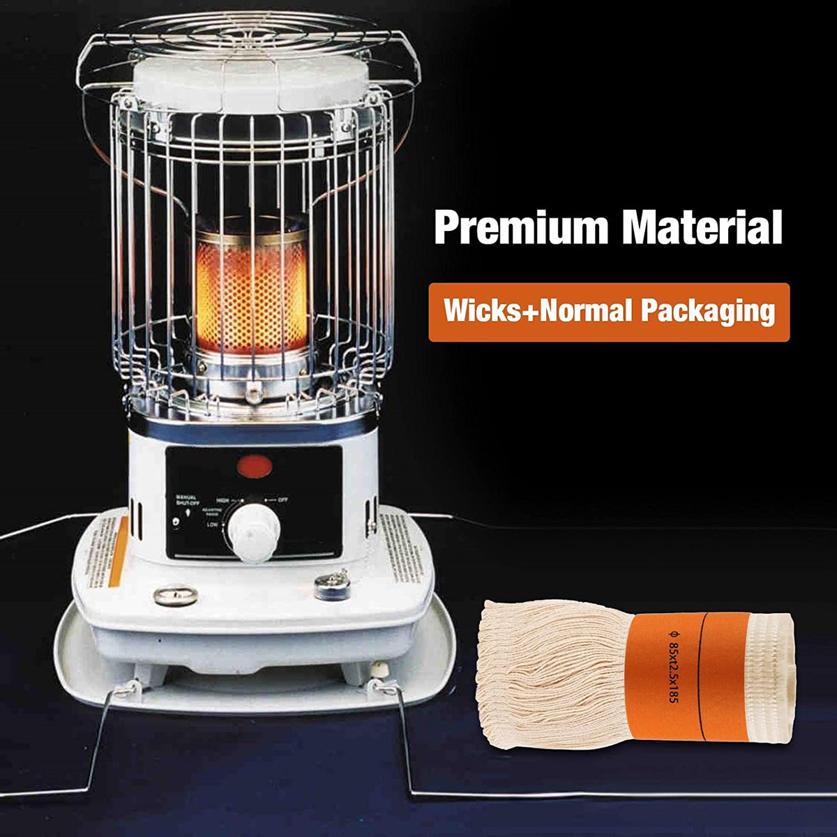 2X Kerosene Heater Wick 95xt2.5x180mm Fiberglass Cotton For Most Kerosene  Heater | eBay