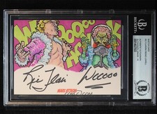 2015 Topps Mars Attacks The Nature Boy Ric Flair WWE Signed Sketch Card 1/1 BAS
