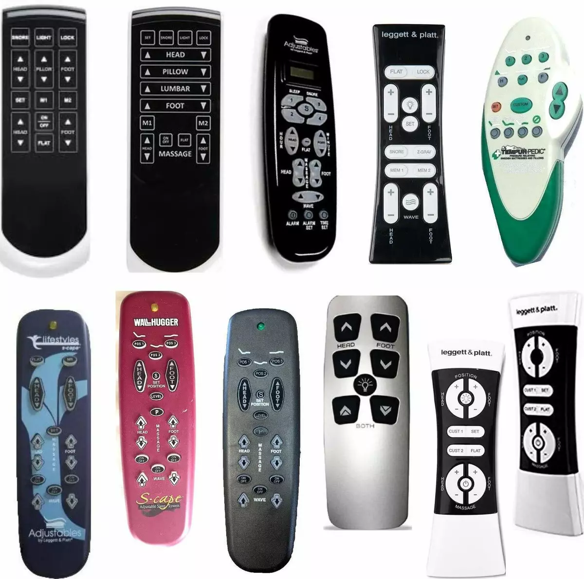 Leggett and platt adjustable bed remote control replacement deals