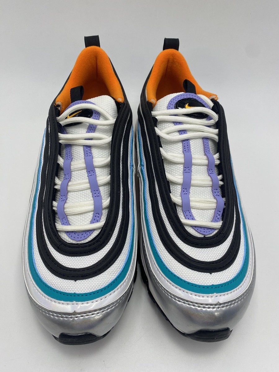 NIKE AIR MAX 97 DTN BG METALLIC SILVER/LASER ORANGE [CW0989