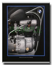BMW R2 Single Cylinder 200cc engine framed picture 1933 free p&p UK