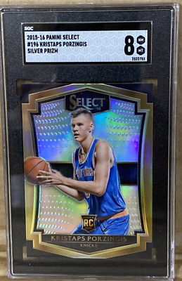 Kristaps Porzingis Panini Select Rookie 2015 Premier Level Silver