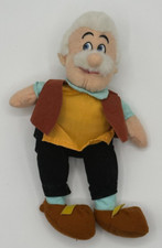 Walt Disney Company Pinocchio Geppetto 9" Beanie Plush Doll Vintage