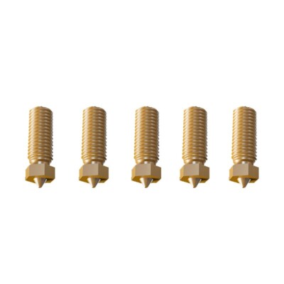 5PCS FLSUN V400 Extruder Nozzle Brass V6 3d Printer Effector Parts Double Holes