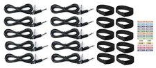 10 Cable Connection Kit for eDRUMin 10 MIDI Drum Trigger Interface