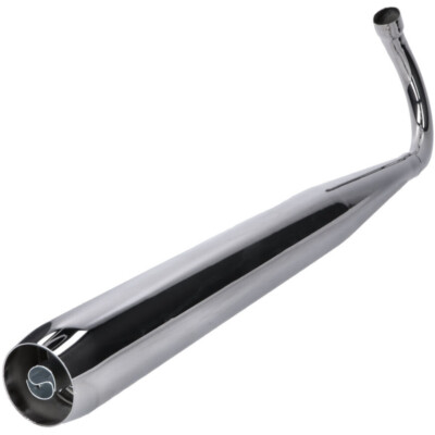 Auspuff komplett offen 36/32mm chrom für Zündapp ZD Hai KS 50 KS 50 Super High C