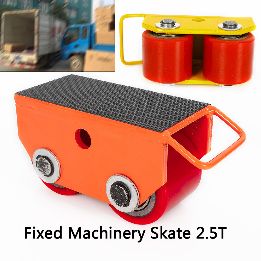 Carro de mudanza de maquinaria 2,5T Dolly Skate 2 gabinetes de rodillos carro de carga resistente