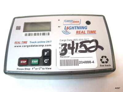 Cargo Data Lightning Real Time Temperature Sensor Device 204888-4