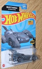 2023 Hot Wheels Batman Forever Batmobile 55/250 Batman 2/5 Silver HKJ73 NC