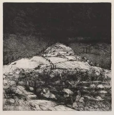 Linda Plotkin, Costa Secca, Etching on Arches, signed, titled, numbered and date