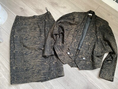 Atemberaubende 80sn Vintage Newwave Jacke & Rock von Dossi 12-14 sieht fabelhaft aus! 