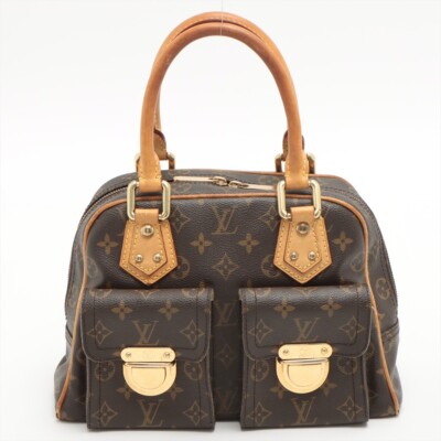 Louis Vuitton Monogram Manhattan PM Hand Bag M40026 Auth Used