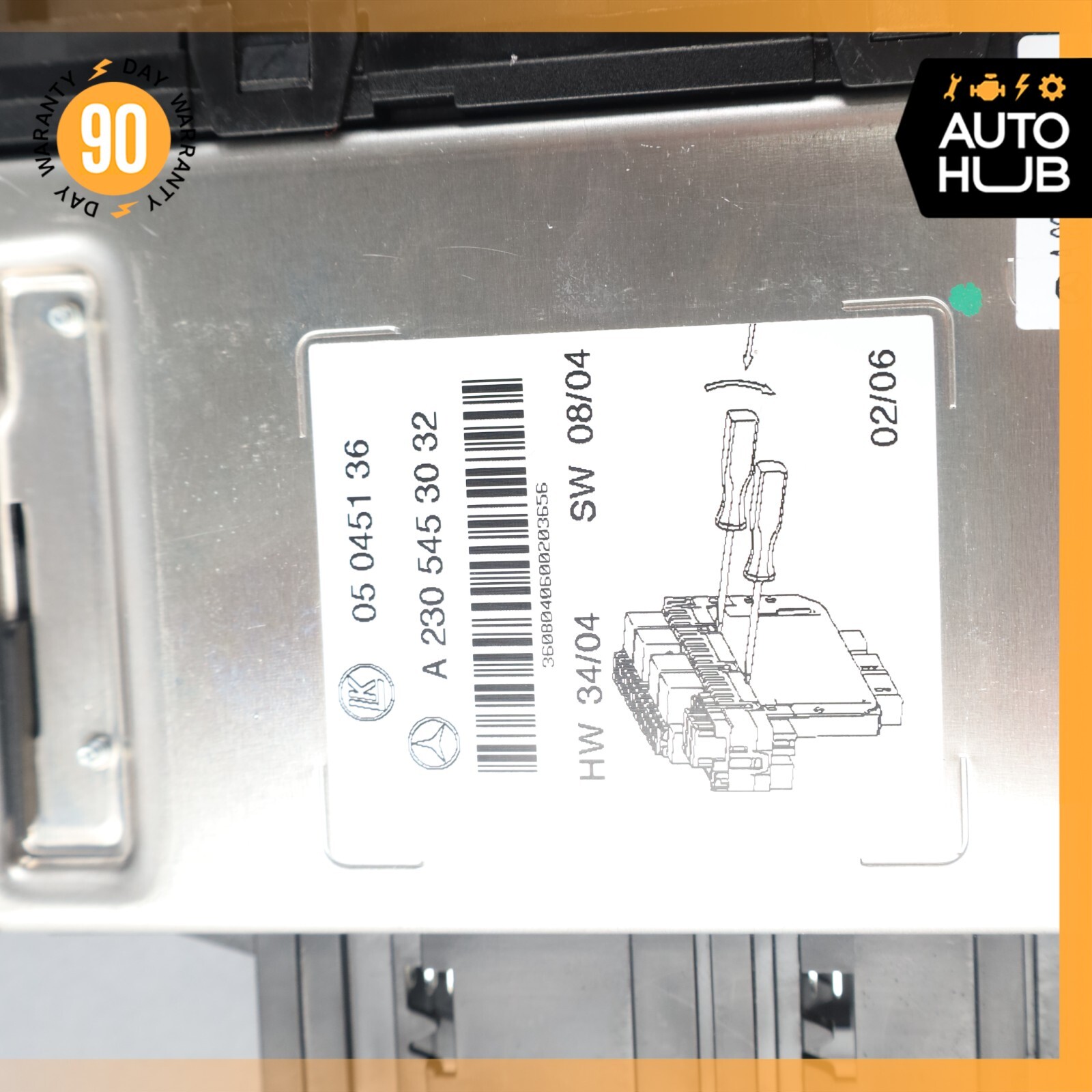 03-12 Mercedes R230 SL500 SL55 AMG Rear SAM Fuse Box Relay Module OEM
