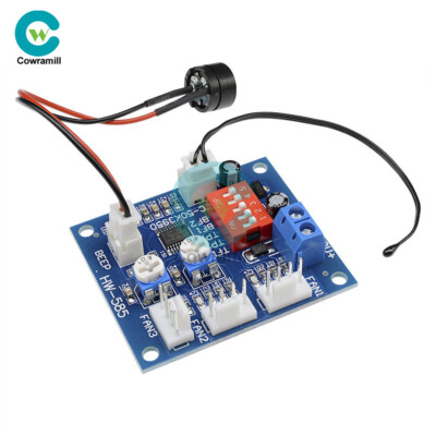12V PWM PC CPU Fan Temperature Control Speed Controller Module High-Temp Alarm