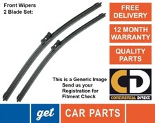 Audi R8 Front Wiper Blades (24" + 22") 2007 - 2016 Exact 4.2 / 5.2