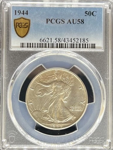 1944 Walking Liberty Half Dollar AU58 PCGS (#PA43452185)