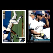 Rickey Henderson Lot 2 Different Baseball Cards 1994/94's Toronto Blue Jays Only