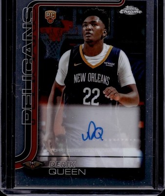 2025-26 Topps Chrome Rookie Autographs Derik Queen RC | eBay