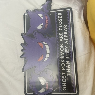 Pokemon Gastly Haunter & Gengar Metal Tin Sign Official Nintendo Ghost Display