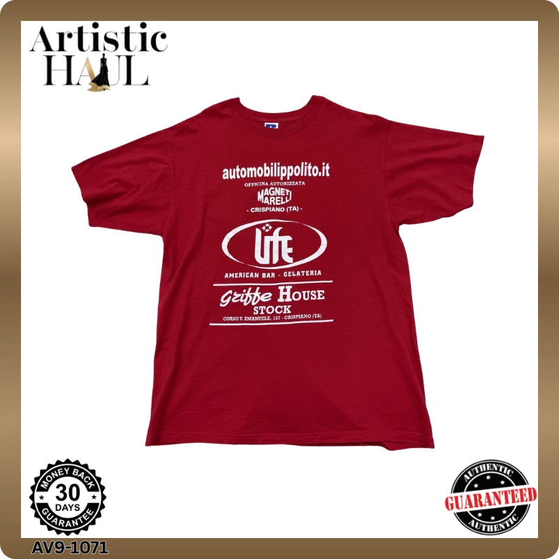 Russell ZT150 Red L Short Sleeve Crewneck T-Shirt Unisex Adult